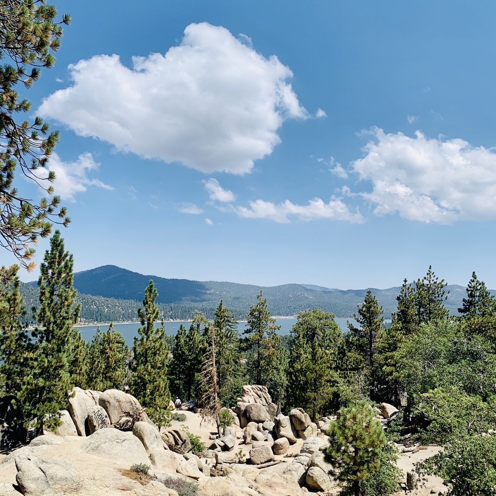 Castle Rock Trail - View of big bear lake - Hiking Near Me - Big Bear Lake, California