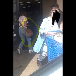 Community Thrift Store - Woman with bag larger then my sons and the security guard looking right at her, never asking her to put it behind the counter.
