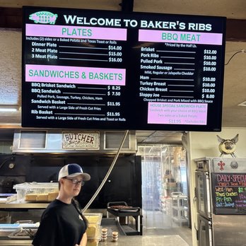 Baker's Ribs - Menu - Barbeque Near Me - Greenville, Texas Baker's Ribs - Menu - Barbeque Near Me - Greenville, Texas