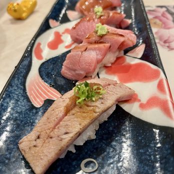 Ken's Japanese Restaurant - Tuna assortment (part of Omakase) - Japanese Near Me - Rancho Cucamonga, California Ken's Japanese Restaurant - Tuna assortment (part of Omakase) - Japanese Near Me - Rancho Cucamonga, California