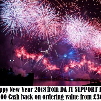 Da It Support Ltd - £100 Cashback from DA IT SUPPORT LTD..Happy New Year 2018 - Software Development Near Me - London, XGL