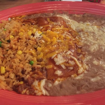 El Portal - Cheese enchilada with rice and beans - Mexican Near Me - Pasadena, California