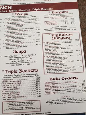 Menu photo 1 West Haven Duchess Dineraunt West Haven, CT Menu photo 1 West Haven Duchess Dineraunt West Haven, CT