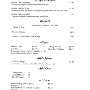 Wink's Bar & Grill - Menu - Sports Bars Near Me - West Liberty, Iowa