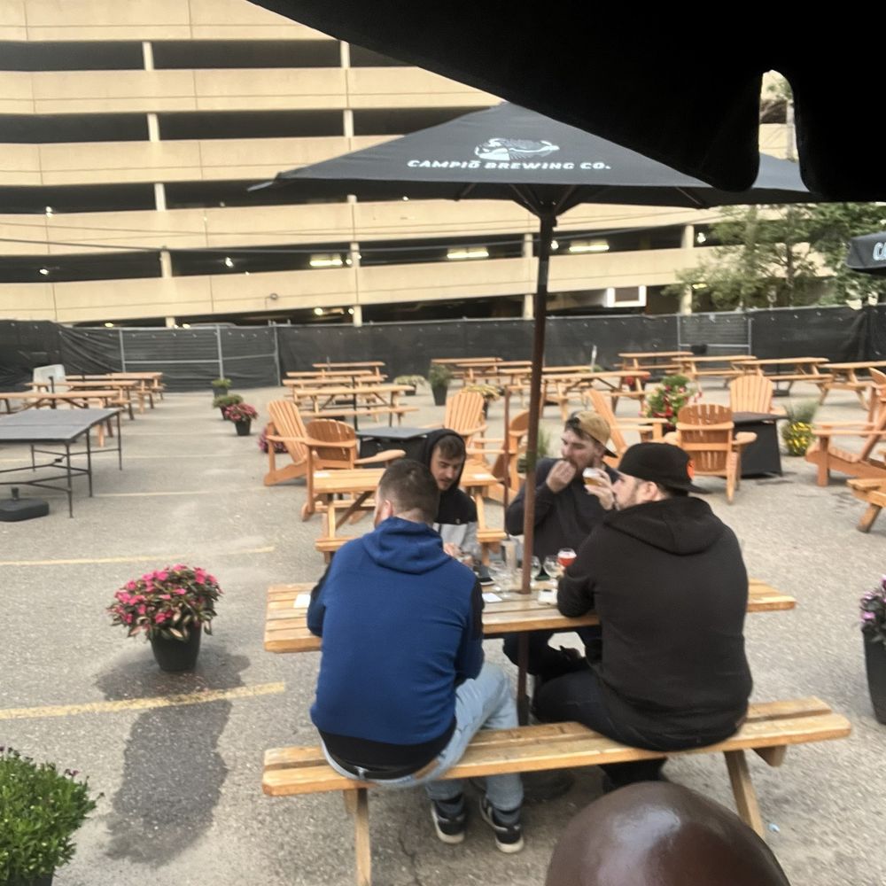 Outdoor patio is huge !