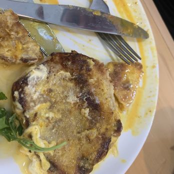 Morning Tide Eatery - Uncooked English muffin from the eggs benny. Didn't think to take a picture of the gross chicken before we sent it back. - Breakfast & Brunch Near Me - Coquitlam, British Columbia