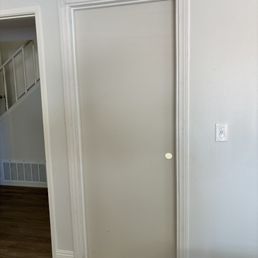 Brand new door and frame installed Brand new door and frame installed