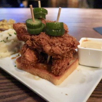 Smithy - Another angle of the lovely hot chicken. - Breakfast & Brunch Near Me - Dallas, Texas Smithy - Another angle of the lovely hot chicken. - Breakfast & Brunch Near Me - Dallas, Texas