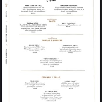 Asadero Ballard - Food menu - Mexican Near Me - Seattle, Washington