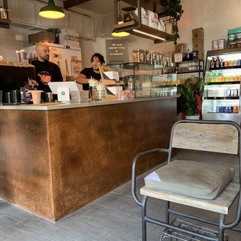 Beanmonger Coffee - a coffee shop with a counter and a chair - Coffee & Tea Near Me - Brooklyn, New York