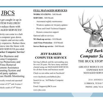 Jeff Barker Computer Service - IT Services & Computer Repair Near Me - Lubbock, Texas