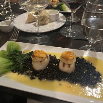 The Perfect Caper - This is my favorite dish--Crabby Scallops! Love the black rice!!! So good! - New American Near Me - Punta Gorda, Florida The Perfect Caper - This is my favorite dish--Crabby Scallops! Love the black rice!!! So good! - New American Near Me - Punta Gorda, Florida