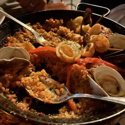 Paella a la marinera Paella a la marinera