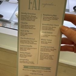 Fat Cupcake - Menu