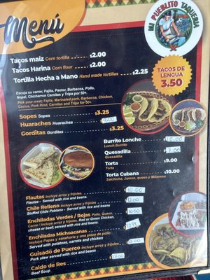 Menu photo 2 Mi Pueblito Taqueria Mesquite, TX Menu photo 2 Mi Pueblito Taqueria Mesquite, TX