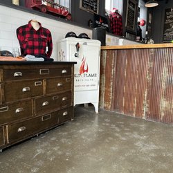 Old Flame Brewing - View from the yellow leather couch