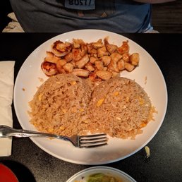 Teriyaki chicken and fried rice Teriyaki chicken and fried rice
