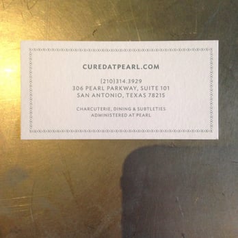 Cured - Business card - Cocktail Bars Near Me - San Antonio, Texas Cured - Business card - Cocktail Bars Near Me - San Antonio, Texas