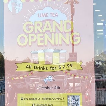 Ume Tea - Bubble Tea Near Me - Milpitas, California Ume Tea - Bubble Tea Near Me - Milpitas, California