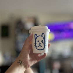 Thank You Coffee - Cute cup - butter pecan hot coffee