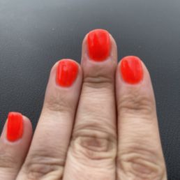 Shellac manicure. Left with bumps on most of my nails