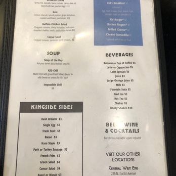 Kingside Diner - Menu - Breakfast & Brunch Near Me - St. Louis, Missouri Kingside Diner - Menu - Breakfast & Brunch Near Me - St. Louis, Missouri