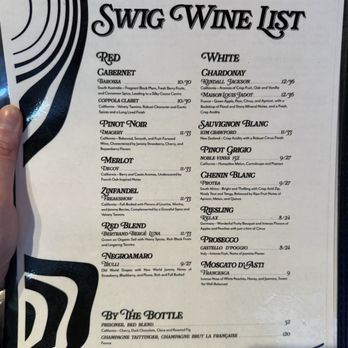 Swig - Menu - Bars Near Me - Perrysburg, Ohio