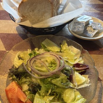 Mario's Restaurant - Salad appetizer with bread - Italian Near Me - Boston, Massachusetts