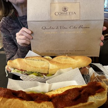 Cossetta Alimentari - Italian meatball, and prosciutto and provolone sandwiches - enormous! - Italian Near Me - Saint Paul, Minnesota