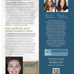 Lakewood Ranch Family & Cosmetic Dentistry, Michelle Scala DMD, - Digital Smile Design/
Cosmetic Dentistry