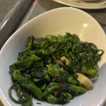 Stogie Joe's Tavern - Broccoli Rabe sauteed in olive oil and garlic - Burgers Near Me - Philadelphia, Pennsylvania Stogie Joe's Tavern - Broccoli Rabe sauteed in olive oil and garlic - Burgers Near Me - Philadelphia, Pennsylvania
