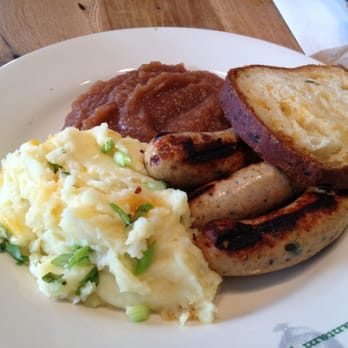Bantam And Biddy - Pastured Chicken Sausage and Mash, served with homemade apple sauce - Breakfast & Brunch Near Me - Atlanta, Georgia Bantam And Biddy - Pastured Chicken Sausage and Mash, served with homemade apple sauce - Breakfast & Brunch Near Me - Atlanta, Georgia