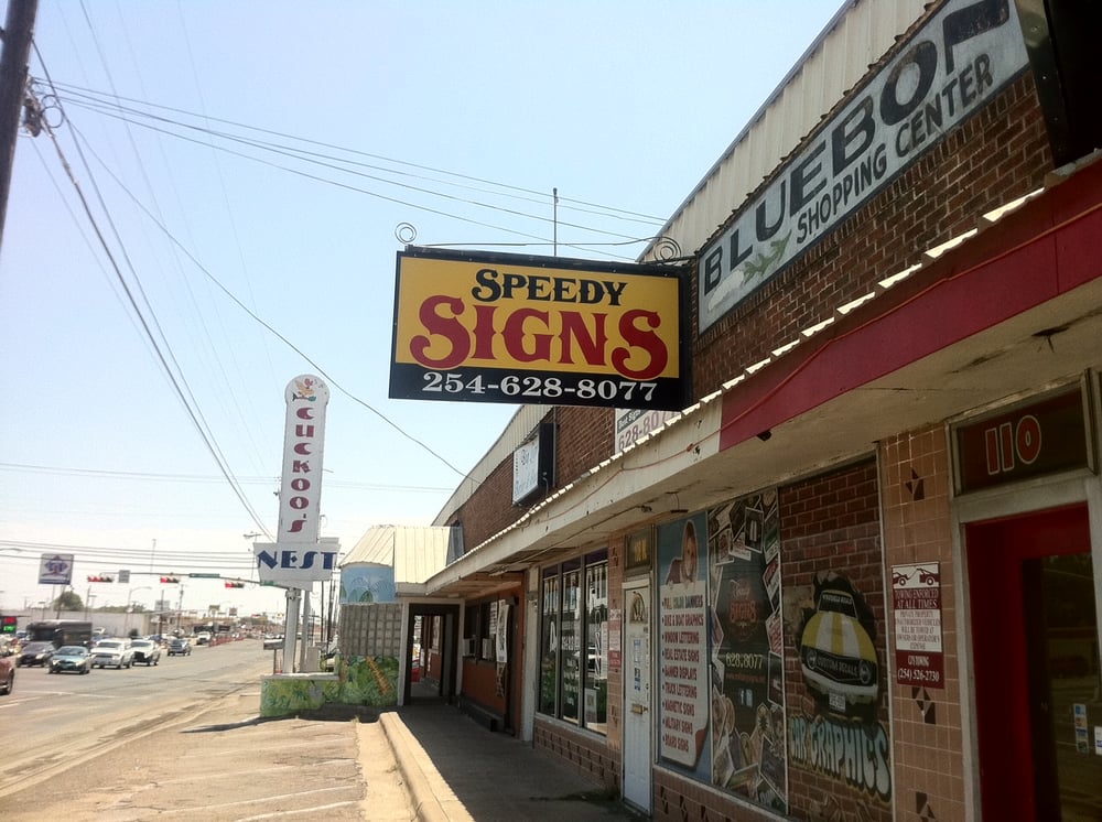 SPEEDY SIGNS 108 W Veterans Memorial Blvd, Killeen, Texas Printing Services Phone Number