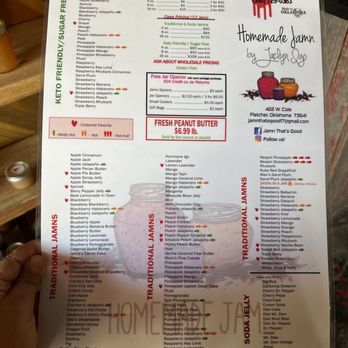 Jamn That’s Good - Jam menu - Sandwiches Near Me - Fletcher, Oklahoma
