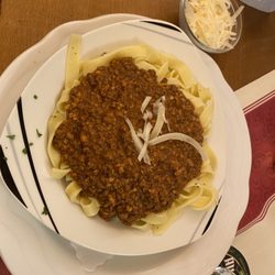 Restaurant Alte Aue - Linguine mit Hirchbolognese