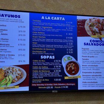 Rincon Sabroso Restaurant - Breakfast menu. They have lunch and dinner too. - Mexican Near Me - Mountain View, California