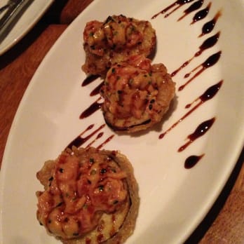 Traif - Tuna tartare over fried eggplant - New American Near Me - Brooklyn, New York Traif - Tuna tartare over fried eggplant - New American Near Me - Brooklyn, New York