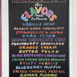 Market Bay - Ice Cream Flavor Menu!