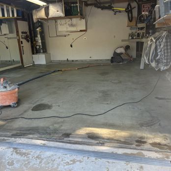 Epoxy Flooring - luLii diamond grinding the garage - Flooring Near Me