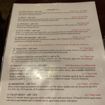 Sour Cellars - Menu - Breweries Near Me - Rancho Cucamonga, California