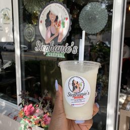 Exterior outside entrance of Stephanie's Crepes - Guanabana Smoothie - Coral Gables, Florida Exterior outside entrance of Stephanie's Crepes - Guanabana Smoothie - Coral Gables, Florida