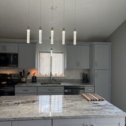 Cabinet Depot - New Kitchen Island and cabinetry