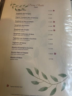 Menu photo 2 La Serenissima Venezia, VE