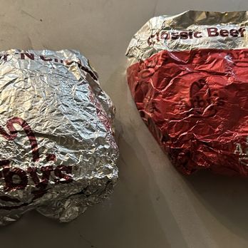 Arby's - Two beef in cheddar classics and one was smashed like a ball. - Fast Food Near Me - San Tan Valley, Arizona Arby's - Two beef in cheddar classics and one was smashed like a ball. - Fast Food Near Me - San Tan Valley, Arizona