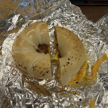H & S Bagels - Everything bagel - Sausage, egg and cheese. - Bagels Near Me - Nashville, Tennessee H & S Bagels - Everything bagel - Sausage, egg and cheese. - Bagels Near Me - Nashville, Tennessee