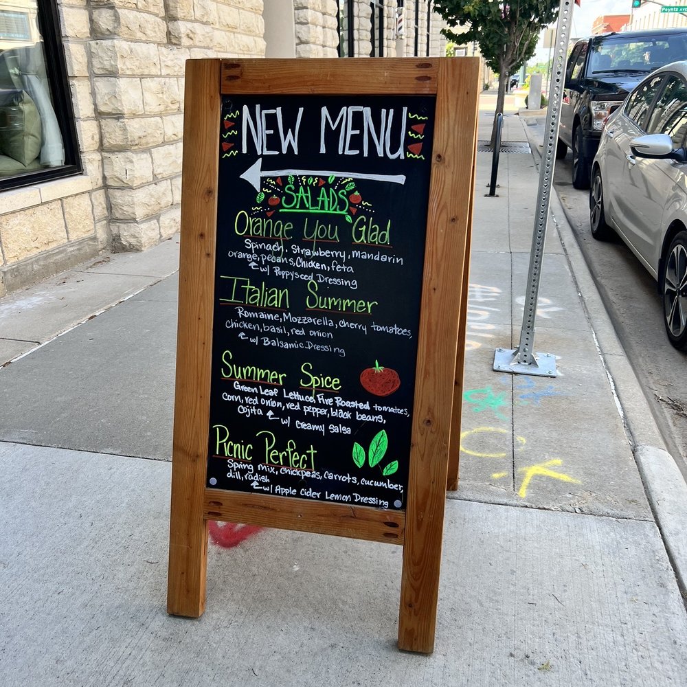 TheraPie - a menu board on a sidewalk - Bakeries Near Me - Manhattan, Kansas TheraPie - a menu board on a sidewalk - Bakeries Near Me - Manhattan, Kansas