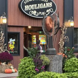 Exterior outside entrance of Houligans Steak & Seafood Pub - Eau Claire, Wisconsin Exterior outside entrance of Houligans Steak & Seafood Pub - Eau Claire, Wisconsin
