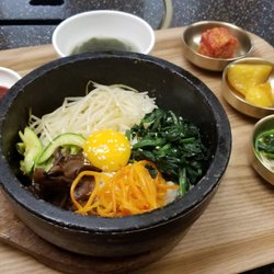 伽倻韓國餐廳 - Mixed vegetables with rice in stone pot
