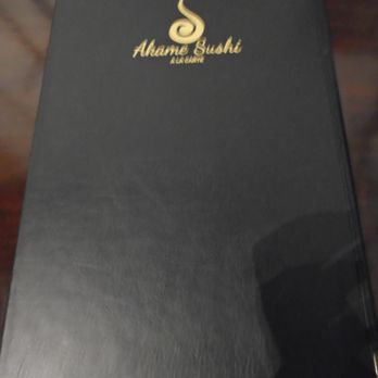 Akame Sushi - Front of the menu. - Sushi Bars Near Me - Maple Grove, Minnesota