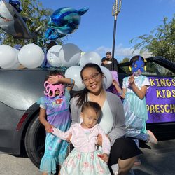 Kings Kids Preschool - Me and my girls gettin' ready for the parade at Newark Days